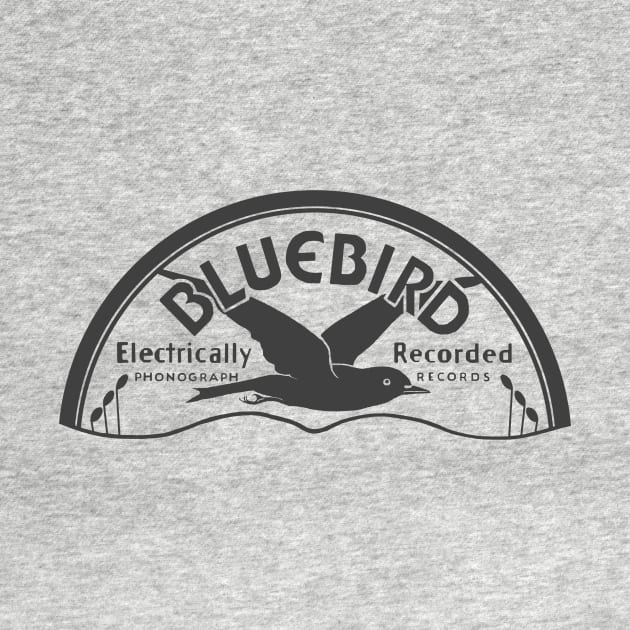 Bluebird Record logo Grayscale by Mizgot